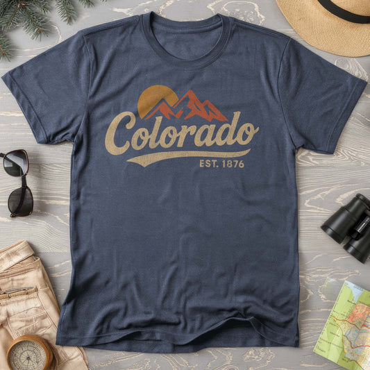 Colorado Vintage Logo Textured Comfort Colors T-Shirt