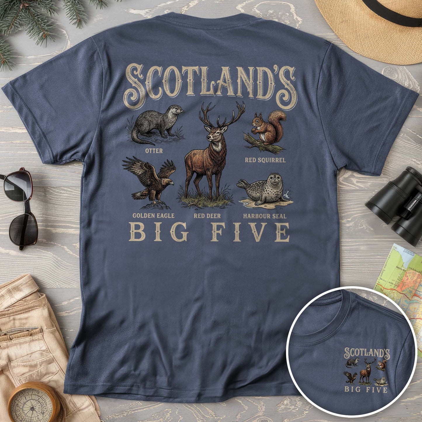 Scotland's Big Five Comfort Colors T-shirt