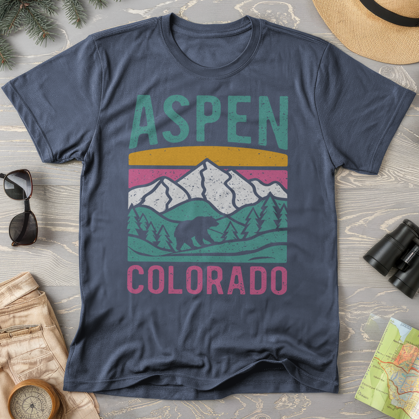 Aspen Colorado Bear Comfort Colors T-Shirt