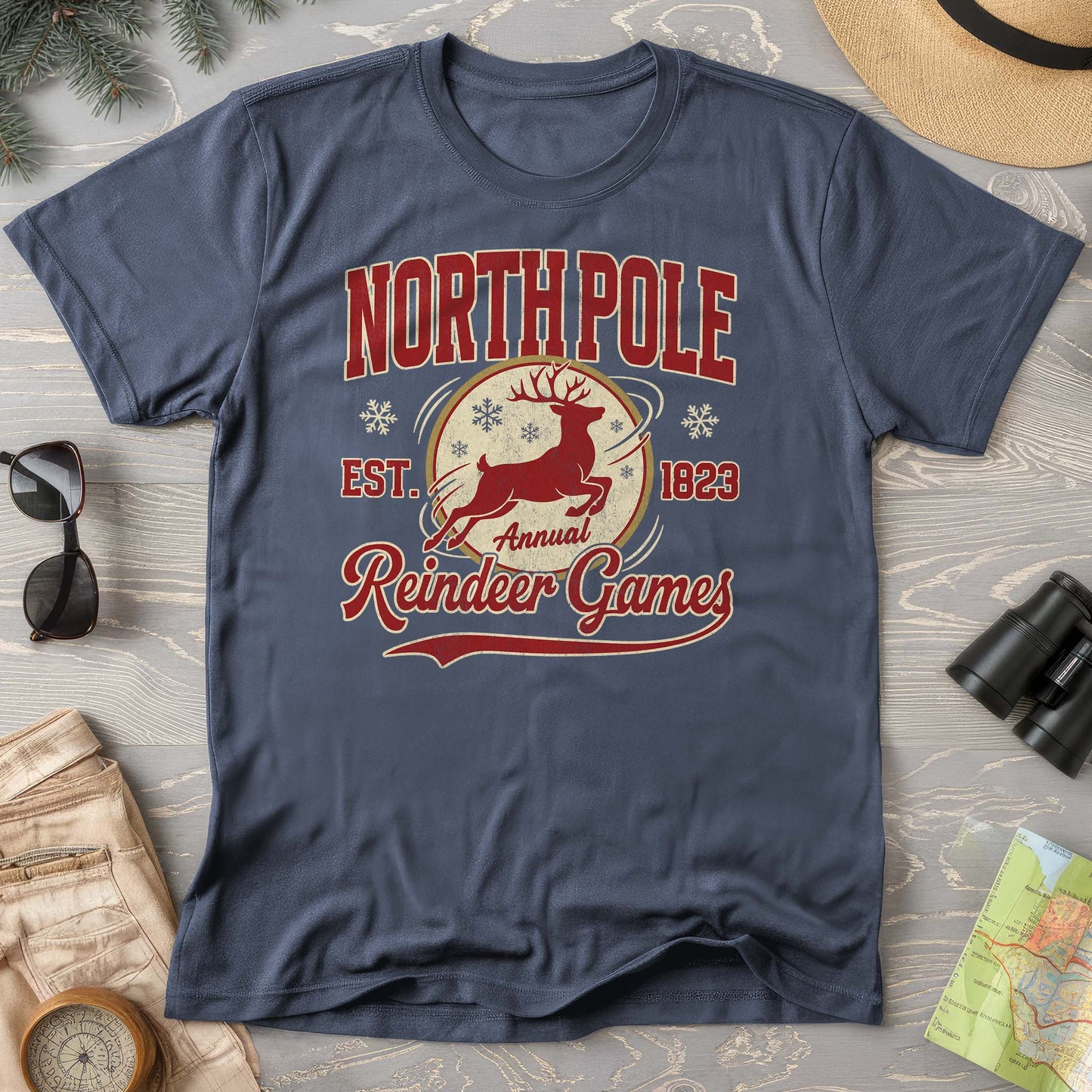 North Pole Annual Reindeer Games Comfort Colors T-Shirt
