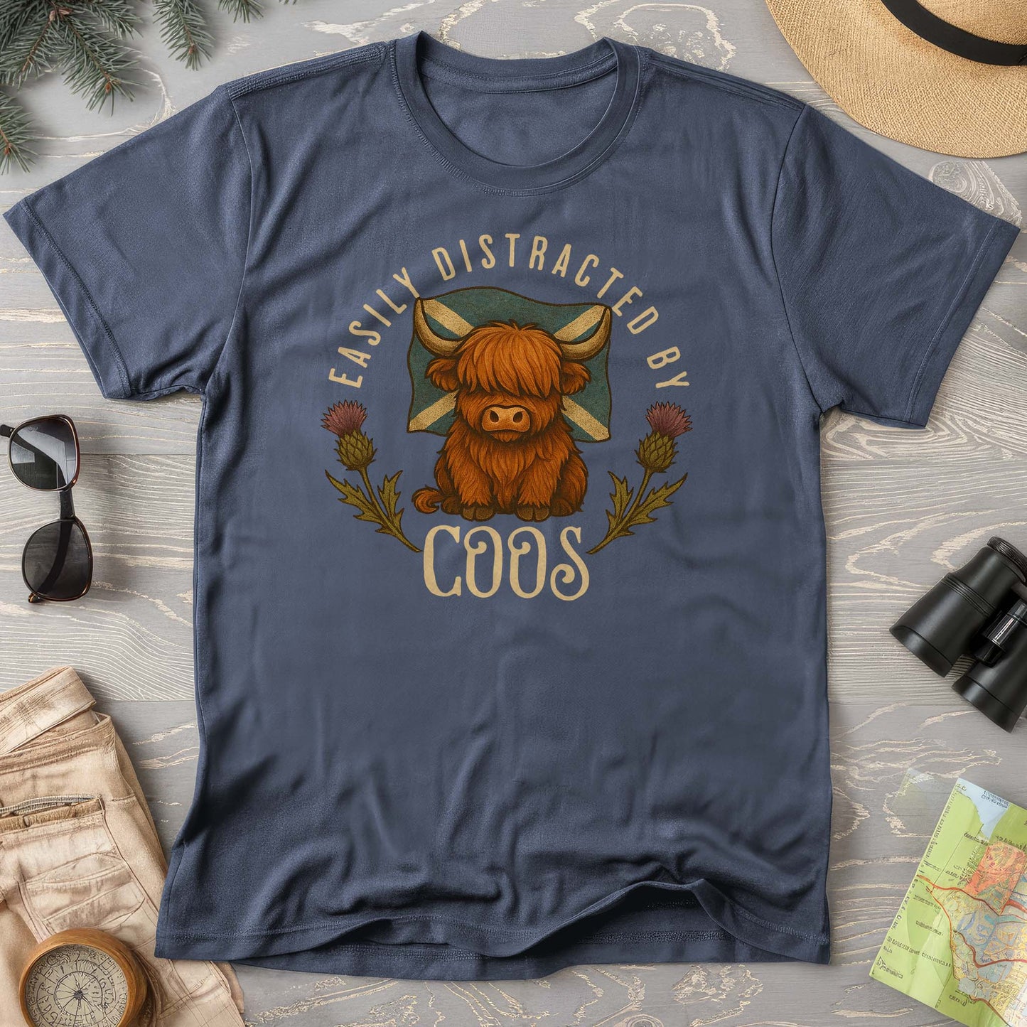 Easily Distracted By Coos Comfort Colors T-Shirt