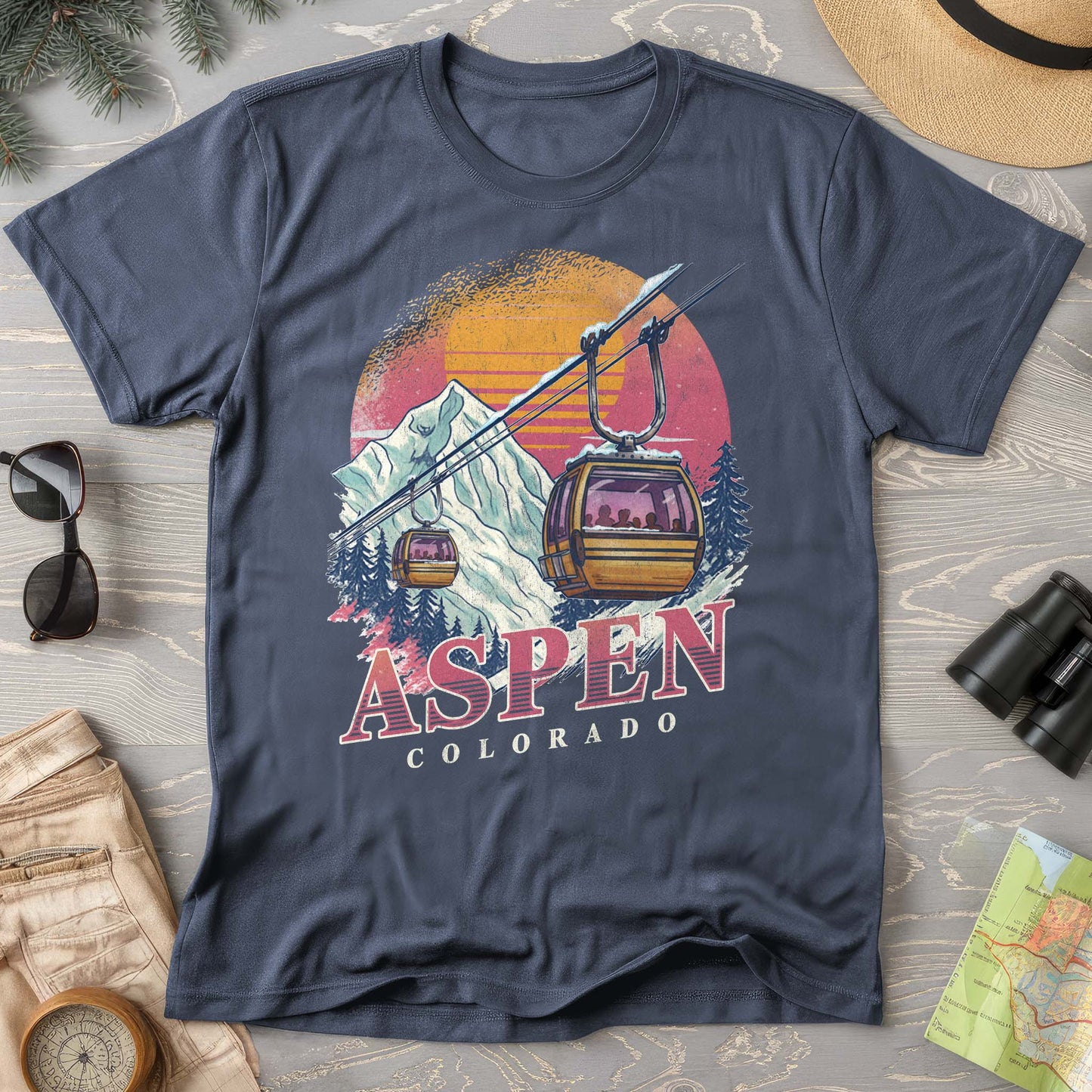 Aspen Retro Blast Comfort Colors T-shirt