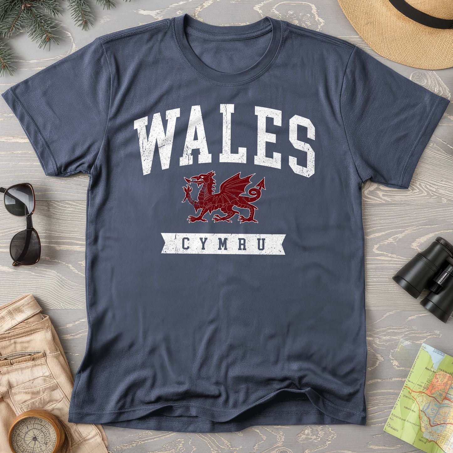Wales Varsity Dragon Comfort Colors T-shirt