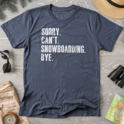 Sorry Snowboarding Comfort Colors T-shirt