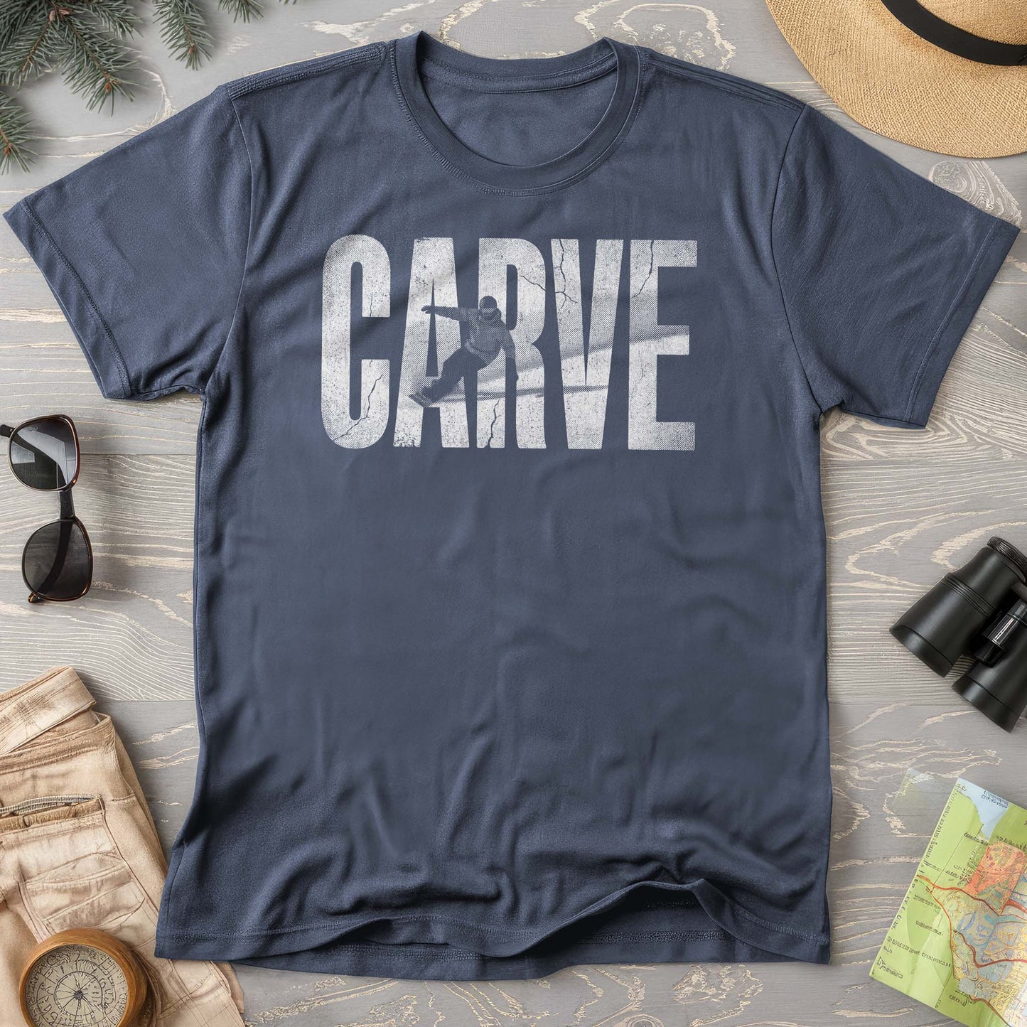 Carve Snowboard Comfort Colors T-shirt