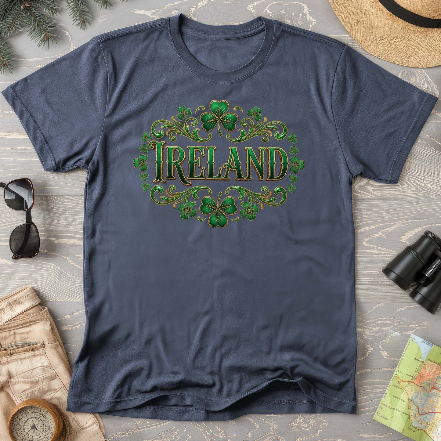 Ireland Shamrock Emblem Comfort Colors T-shirt
