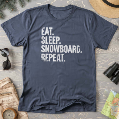 Eat Sleep Snowboard T-shirt