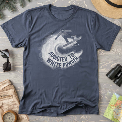 White Powder Snowboard T-shirt