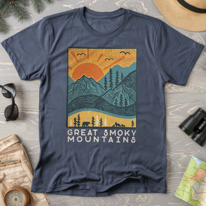 Smoky Mountains Scandi T-Shirt