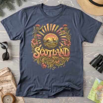 Scotland Retro Burst T-Shirt