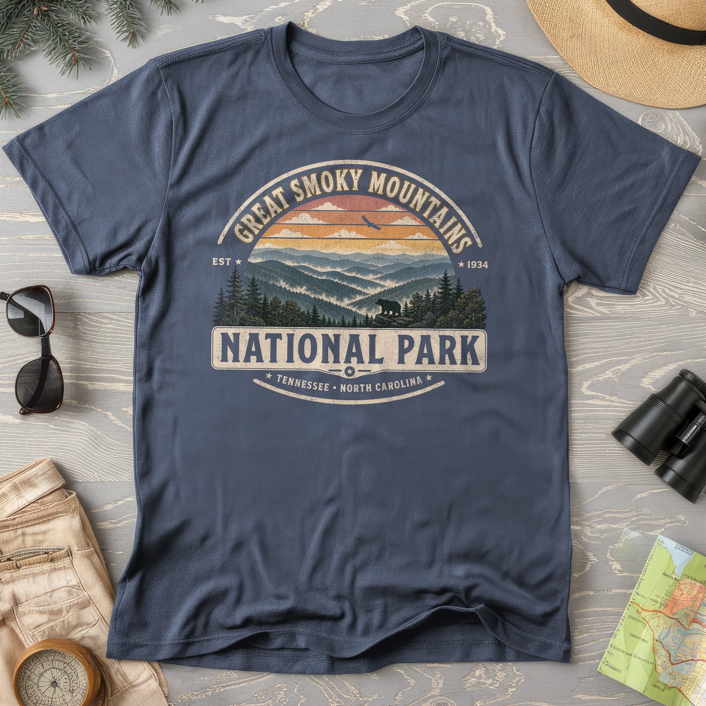 Great Smoky Mountains Medallion T-Shirt