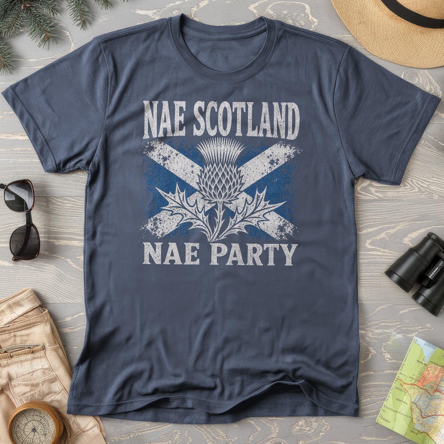 Nae Scotland Vintage Flag T-Shirt