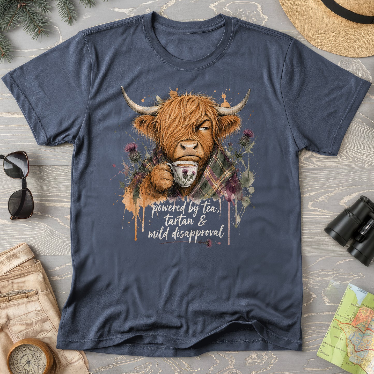 Mild Disapproval Tartan T-Shirt