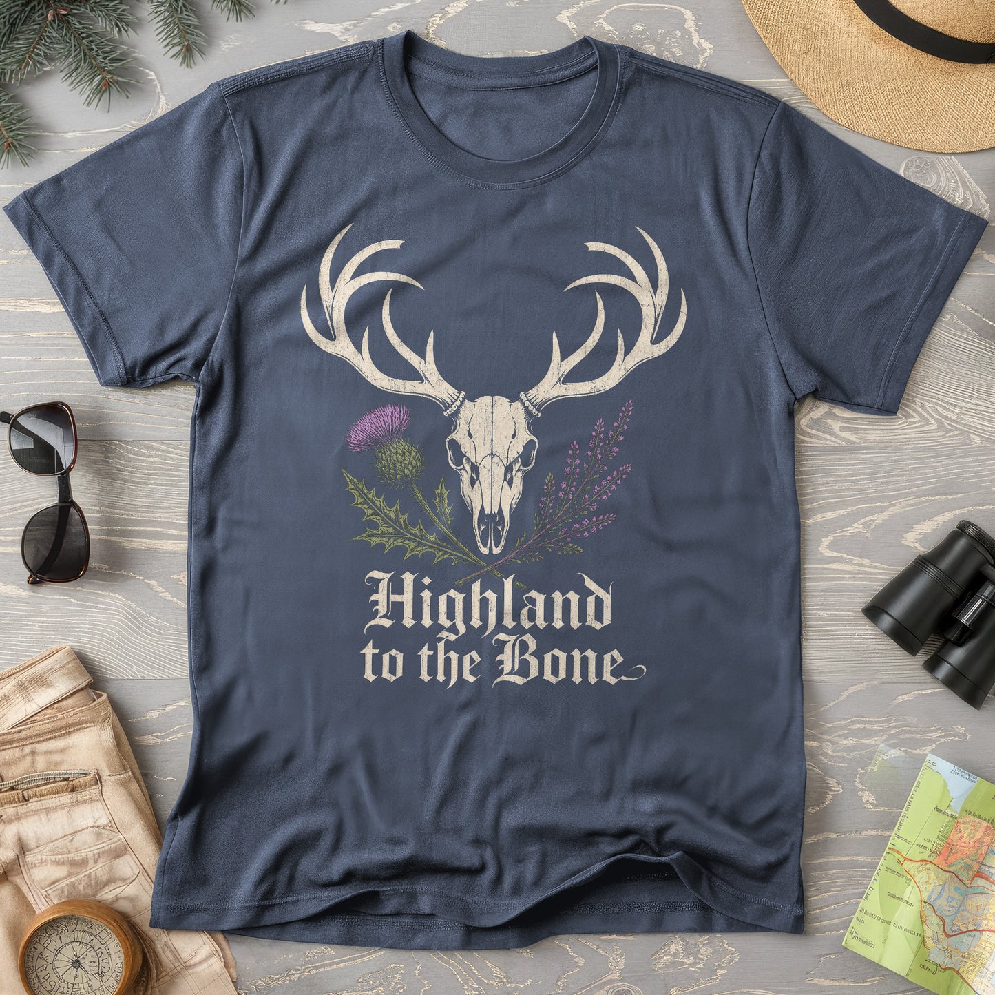 Highland Stag Skull T-Shirt