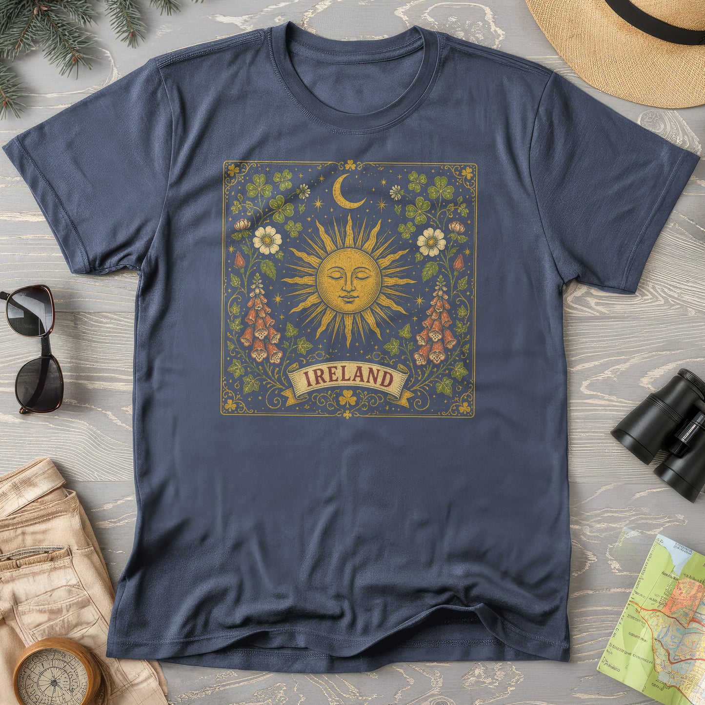 Ireland Celestial Floral T-Shirt