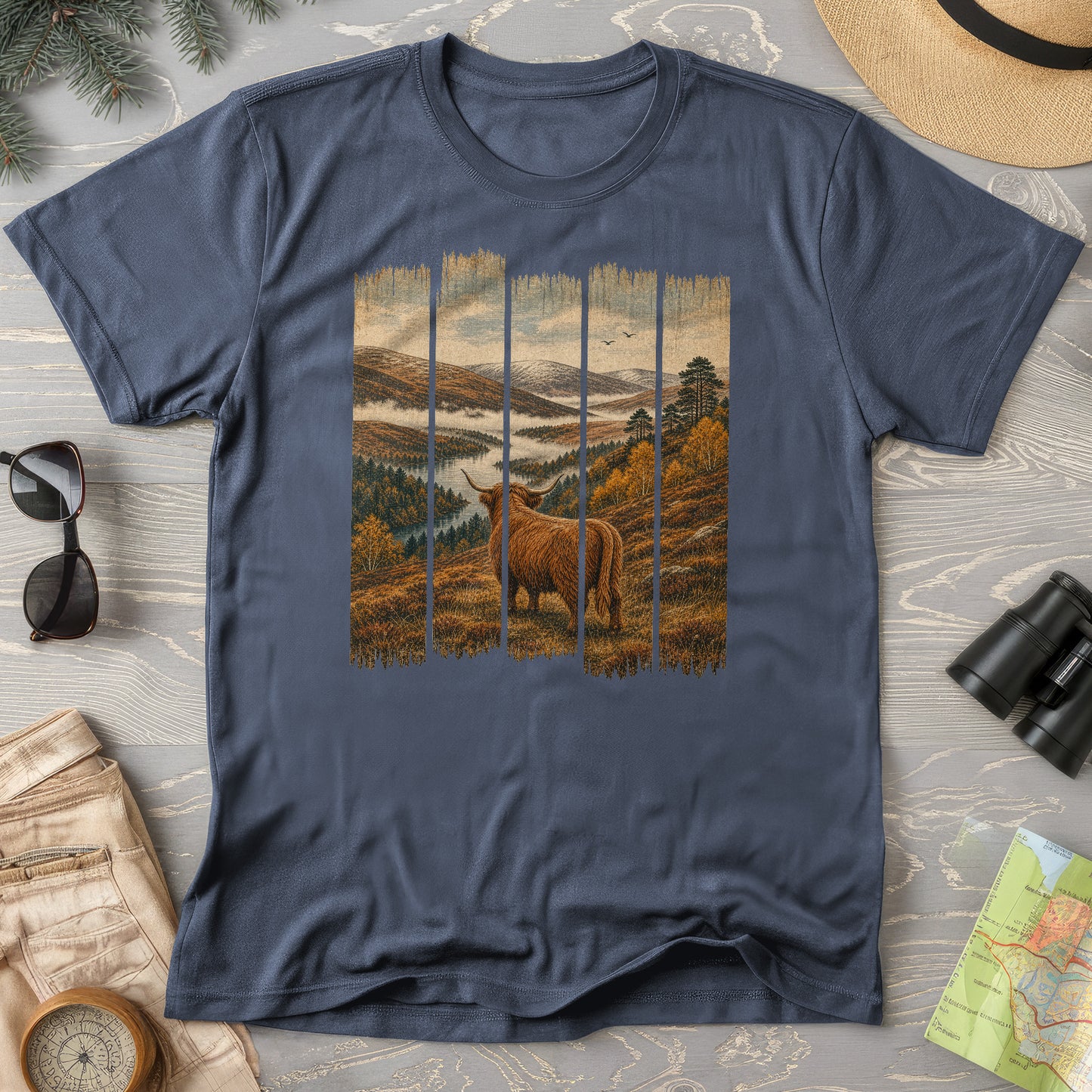 Scotland Coo Panels T-Shirt