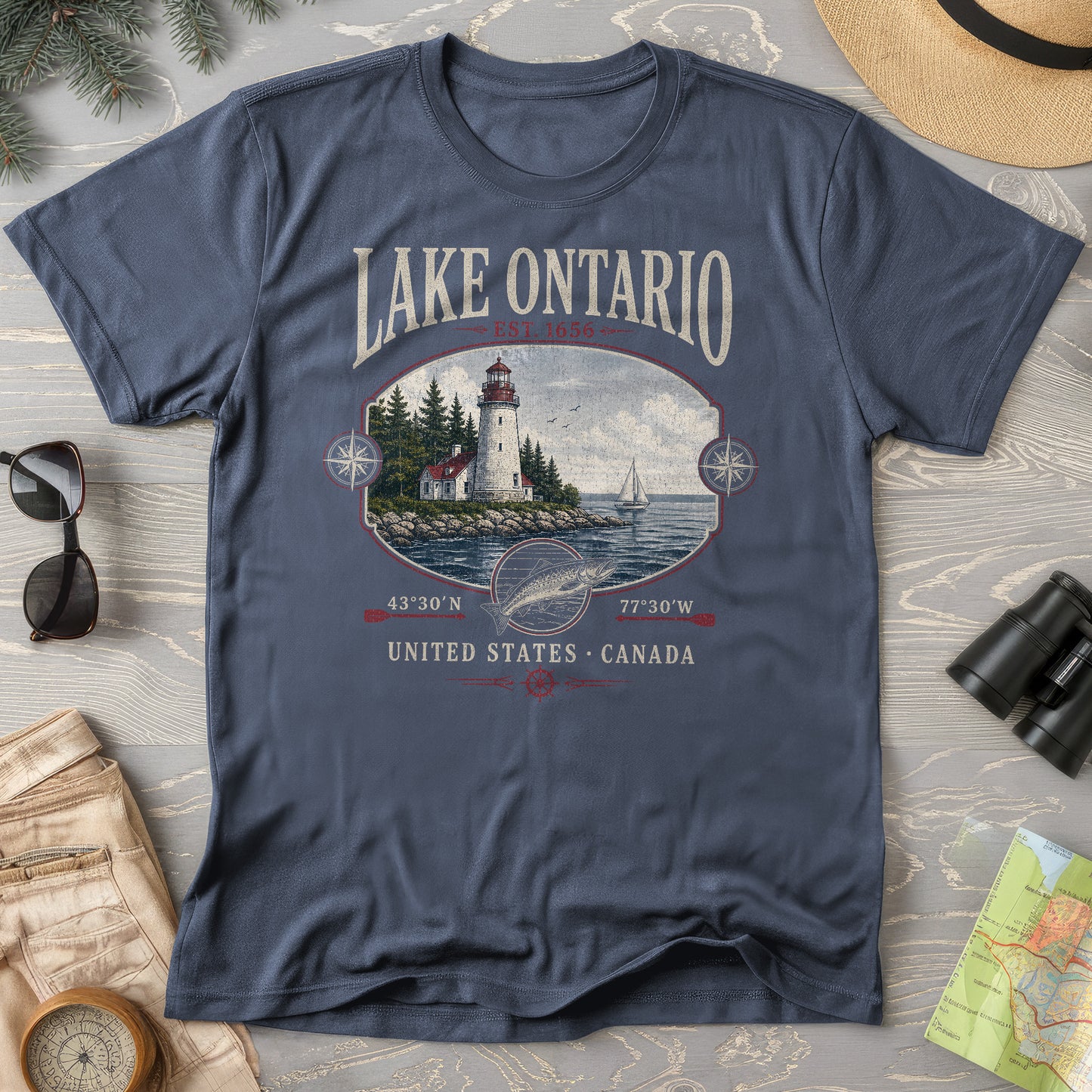 Lake Ontario Retro 90's T-Shirt