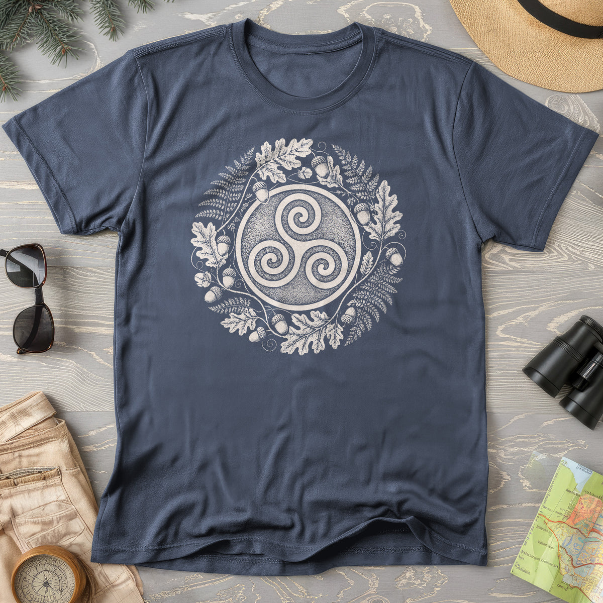 Autumn Triskele Wreath T-Shirt