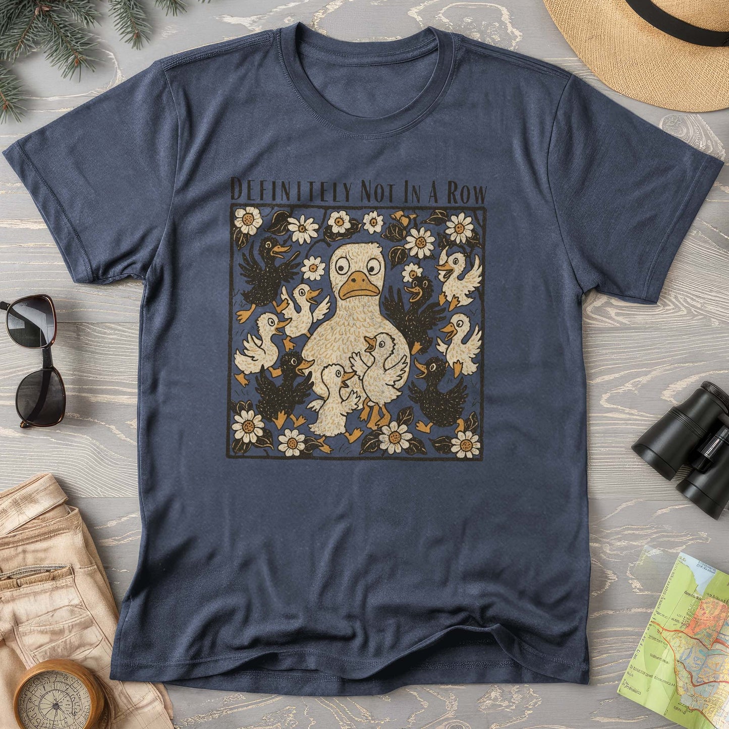 Ducks "Definitely Not in a Row" Comfort Colors T-Shirt