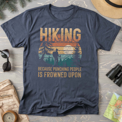 Funny Hiking "Frowned Upon" Comfort Colors T-Shirt