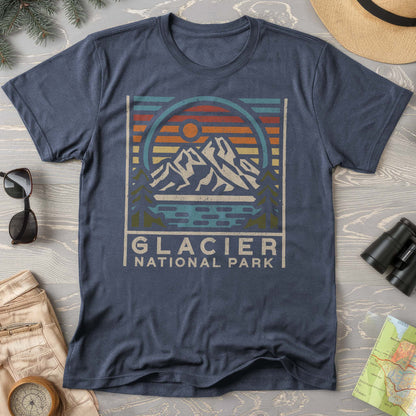 Glacier National Park "Vintage Sunset" Comfort Colors T-Shirt