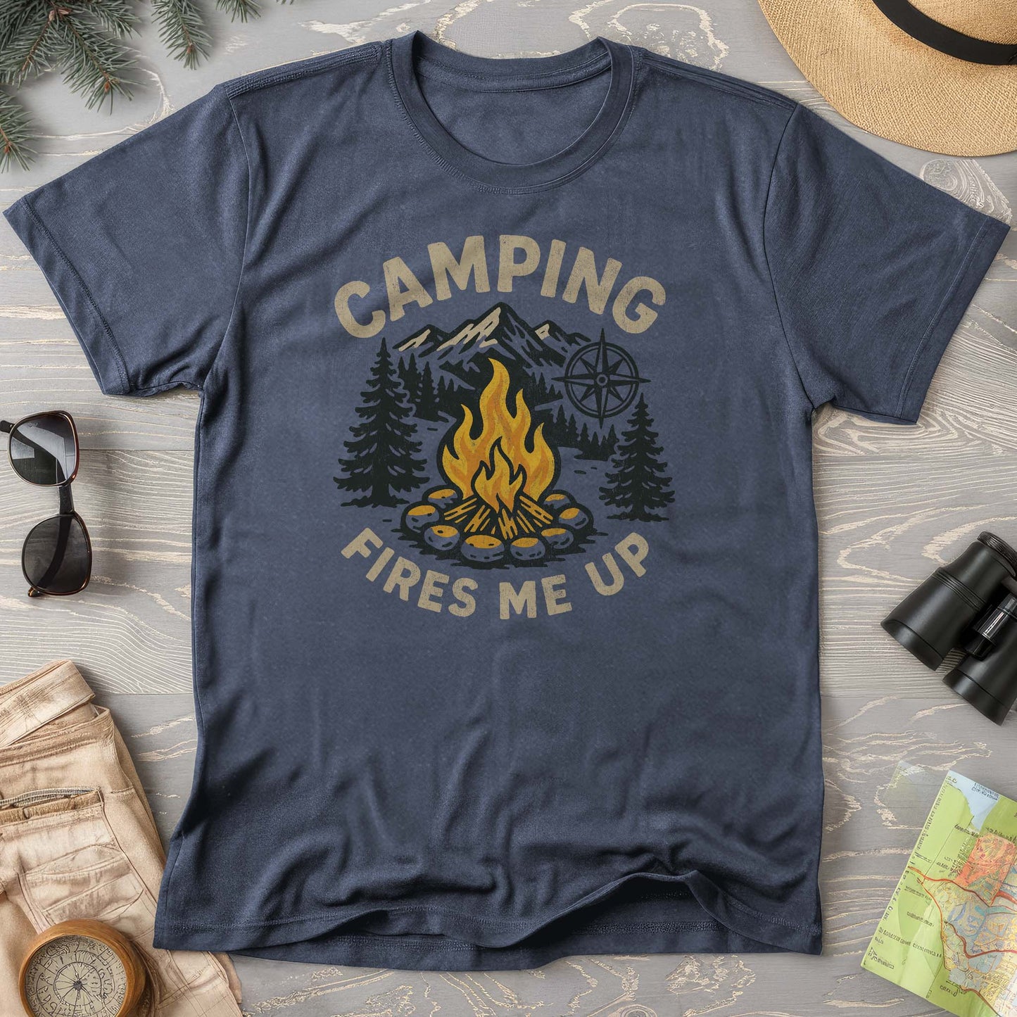 Camping Fires Me Up Comfort Colors T-Shirt