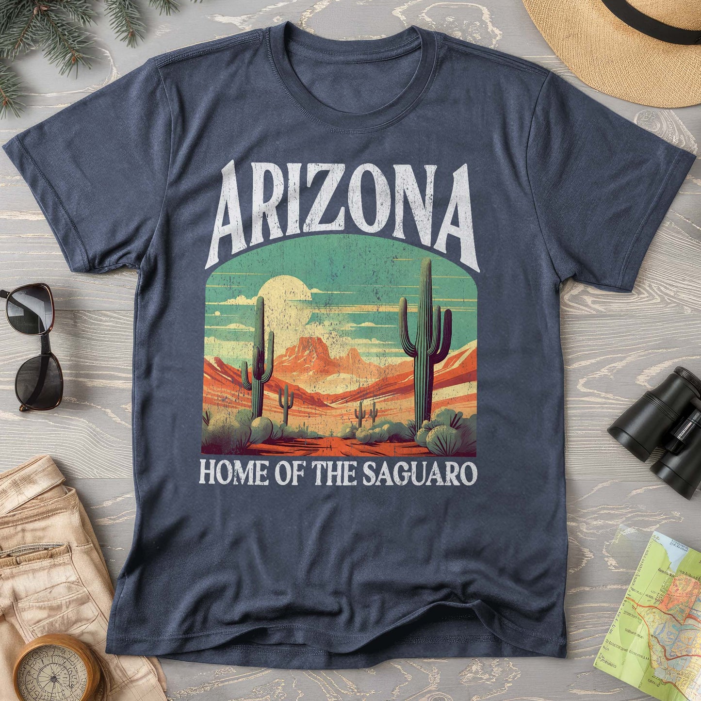 Arizona Saguaro "Big and Bold" Comfort Colors State T-Shirt