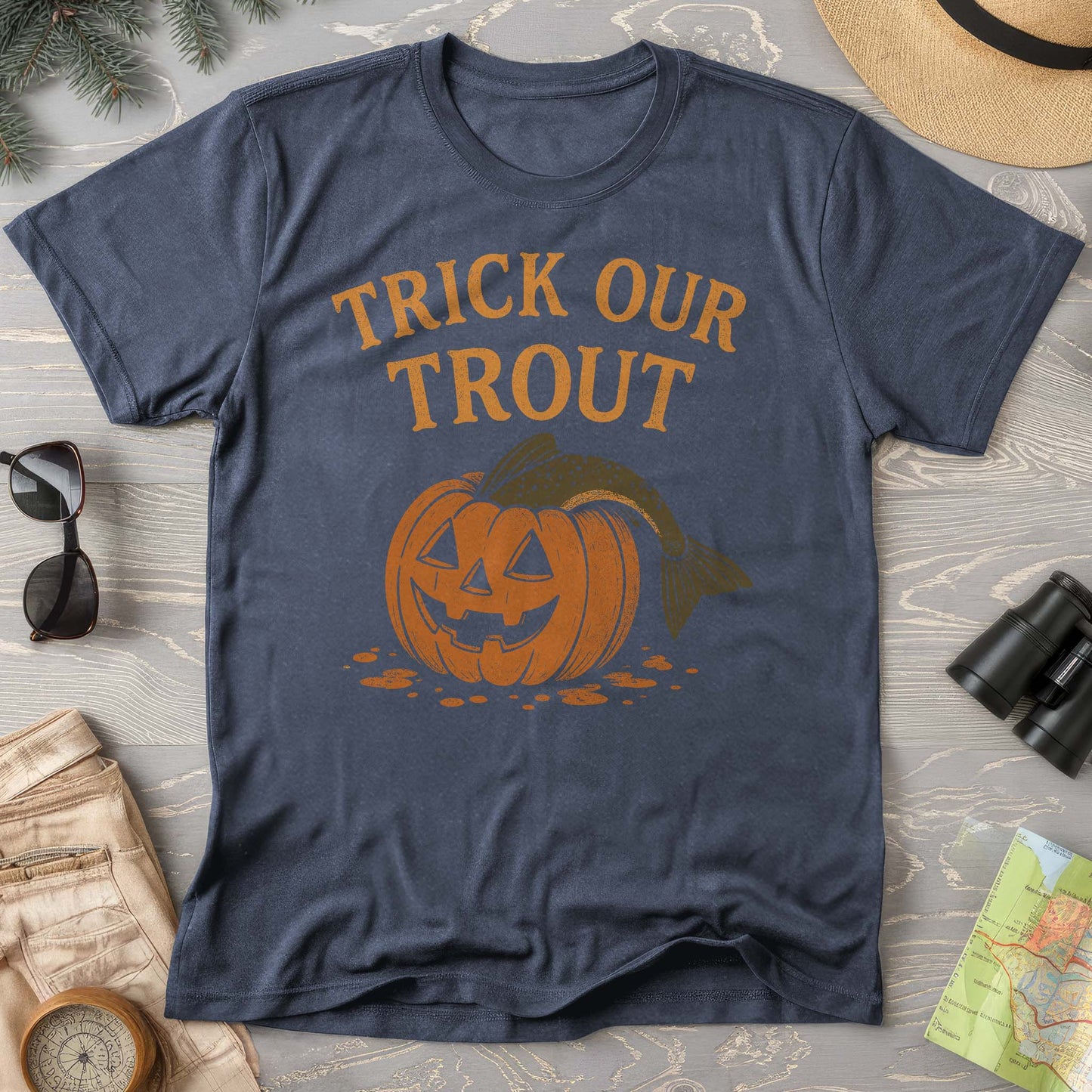 Trick or Trout Comfort Colors T-Shirt