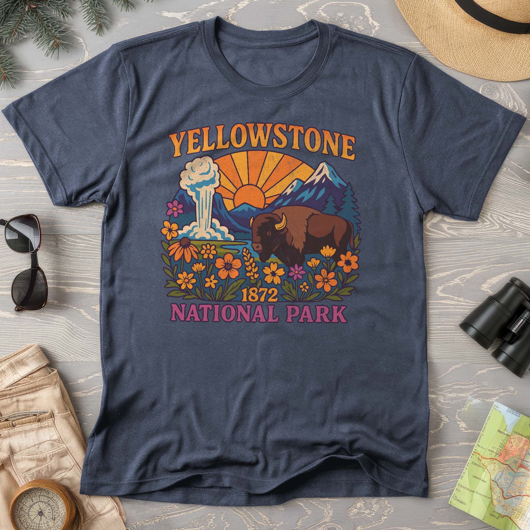 Yellowstone Retro Vibes T-Shirt – Triangle Threads
