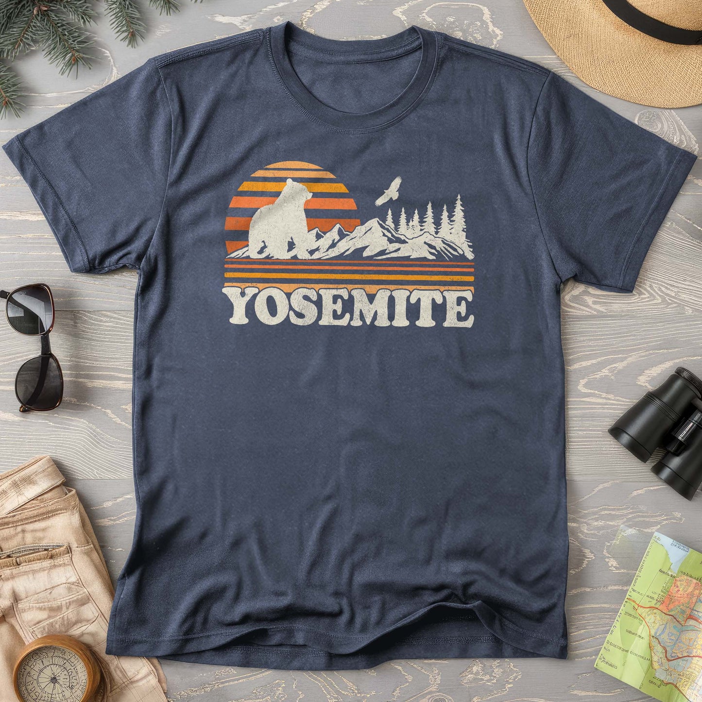 Yosemite Retro Sunset Comfort Colors T-Shirt