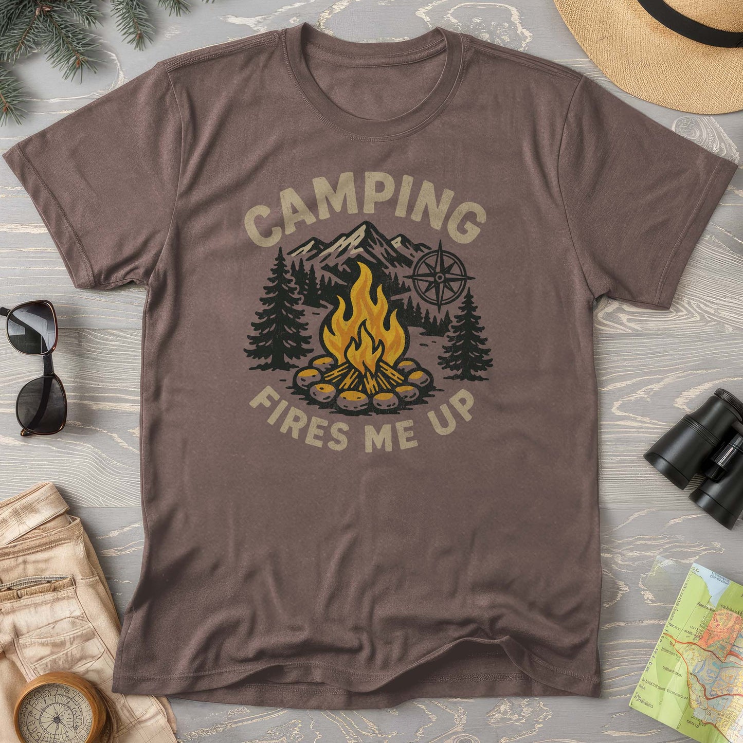 Camping Fires Me Up Comfort Colors T-Shirt