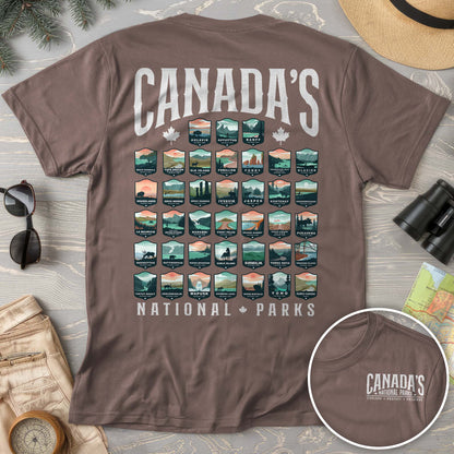 Canada's National Parks "Badges" Comfort Colors T-shirt