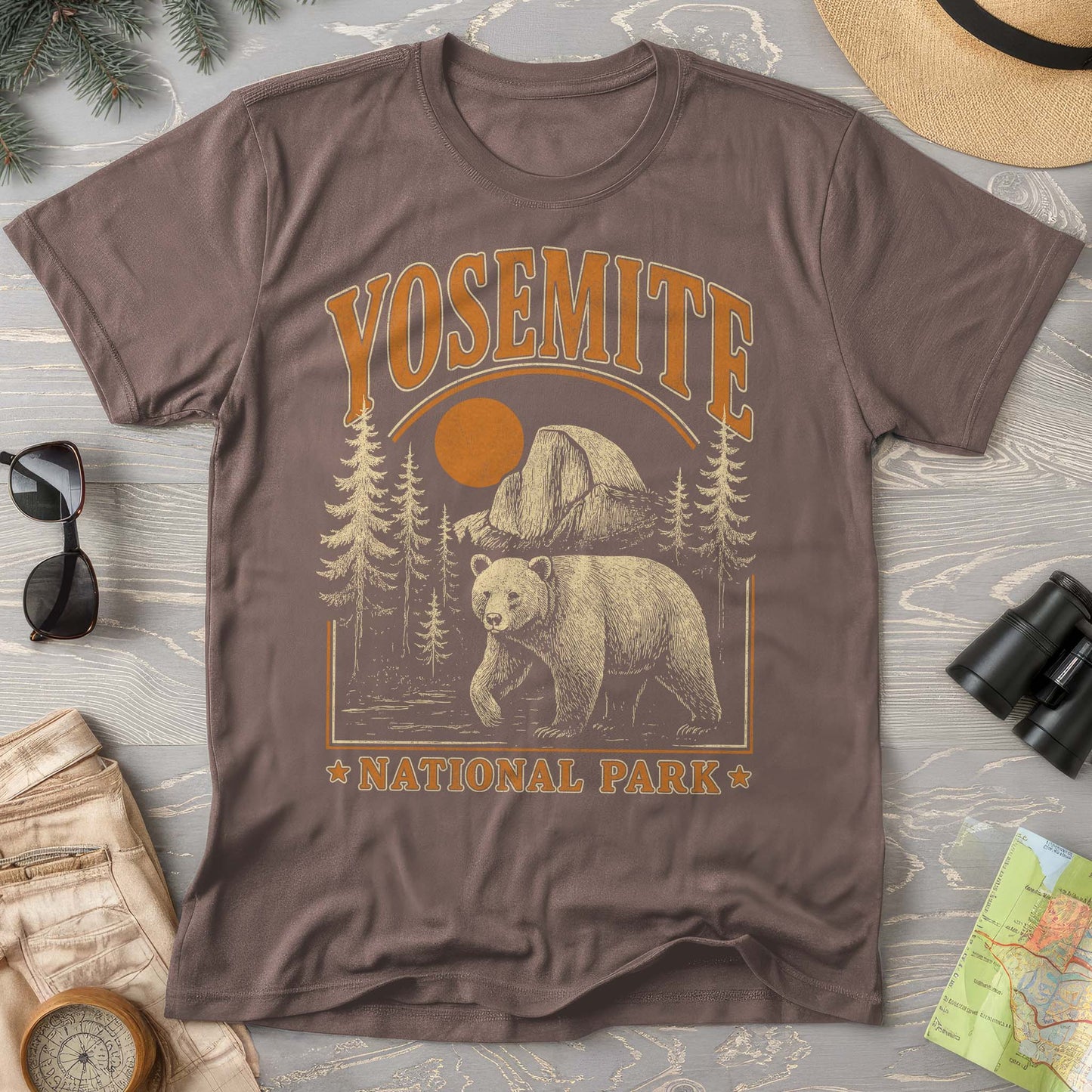 Yosemite National Park "Vintage El Capitan Bear" Comfort Colors T-shirt