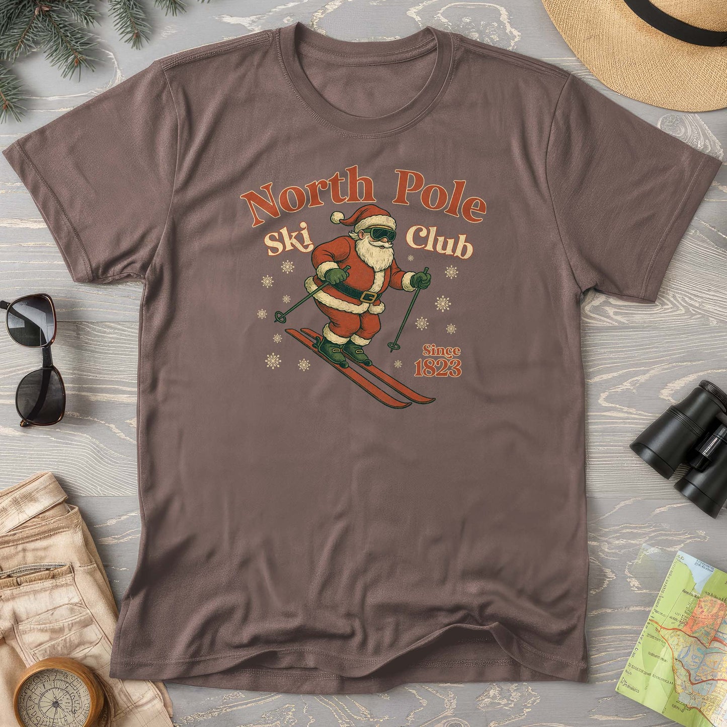 North Pole Ski Club Comfort Colors T-shirt