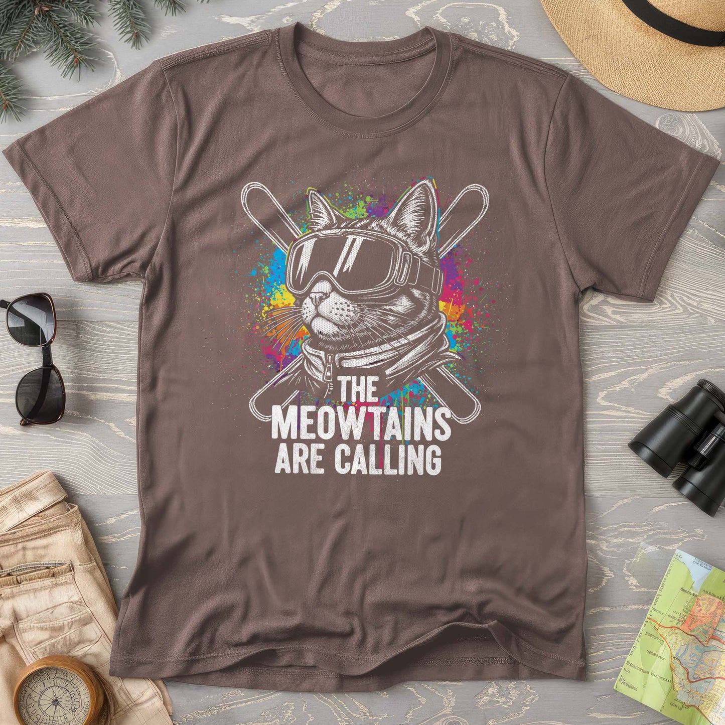 The Meowtains are Calling Comfort Colors T-shirt