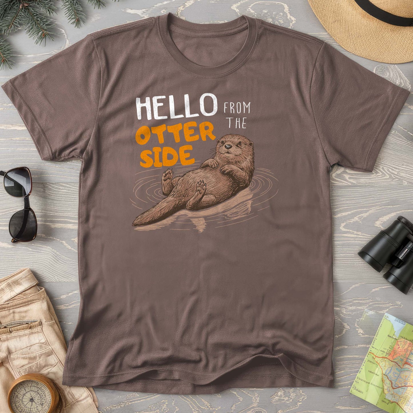 Hello From the Otter Side Comfort Colors T-shirt