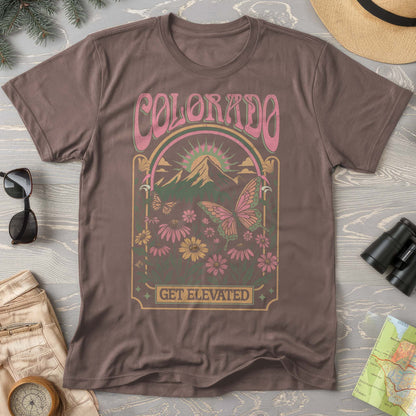 Colorado Get Elevated Butterfly Comfort Colors T-shirt