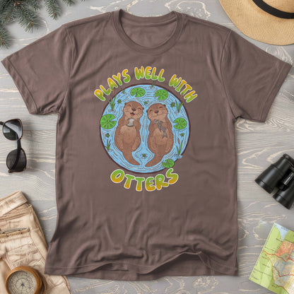 Plays Well With Otters Comfort Colors T-shirt