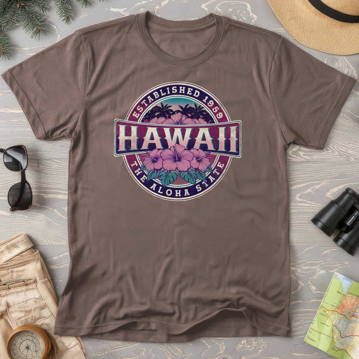 Hawaii Badge Comfort Colors T-shirt