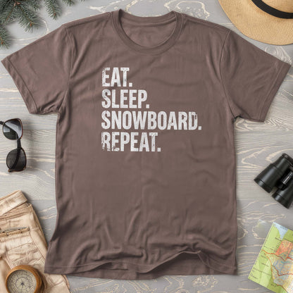 Eat Sleep Snowboard T-shirt