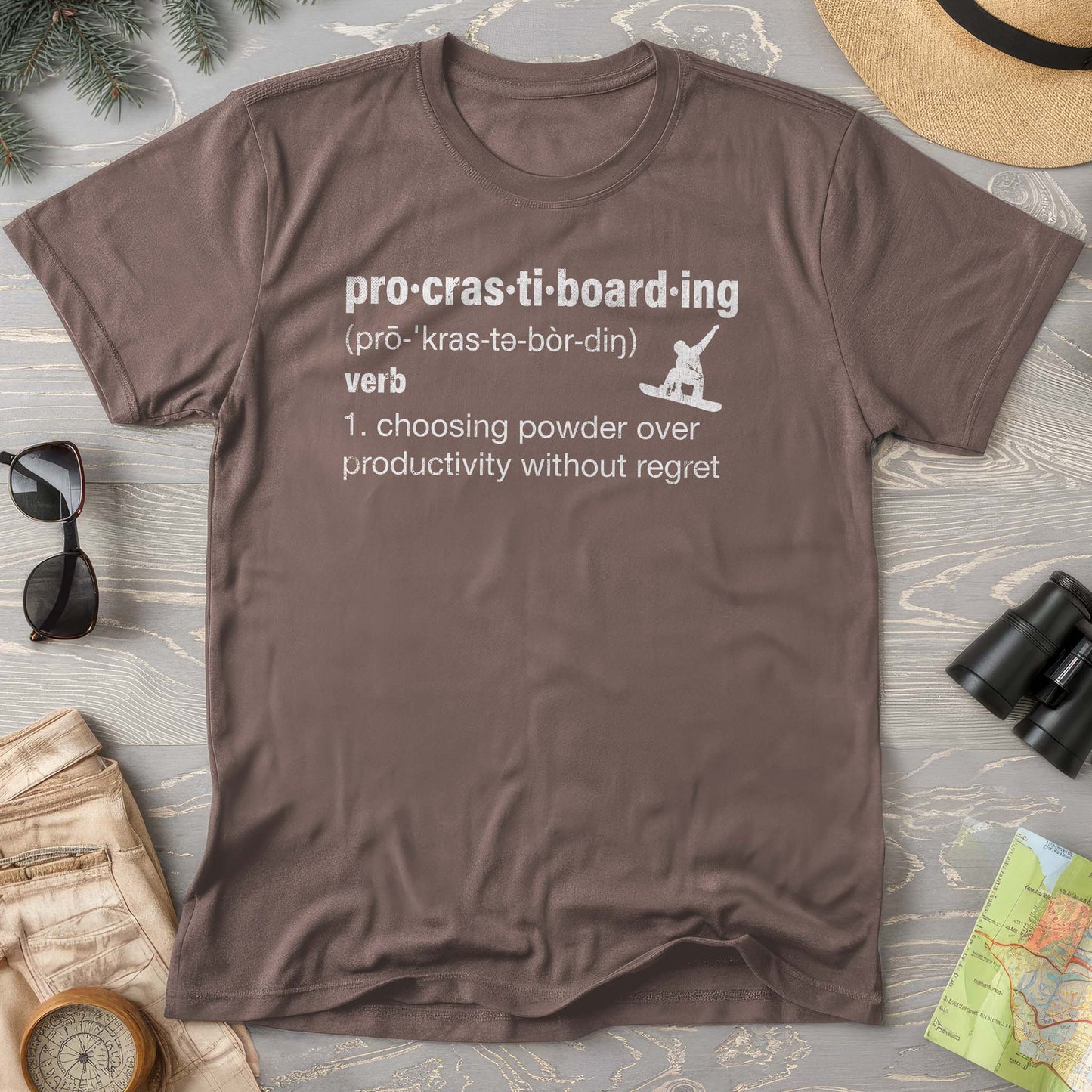 Procrastiboarding Snowboard T-shirt