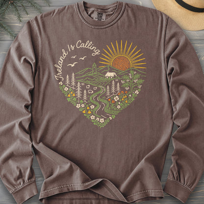 Ireland is Calling Heart Long Sleeve Shirt