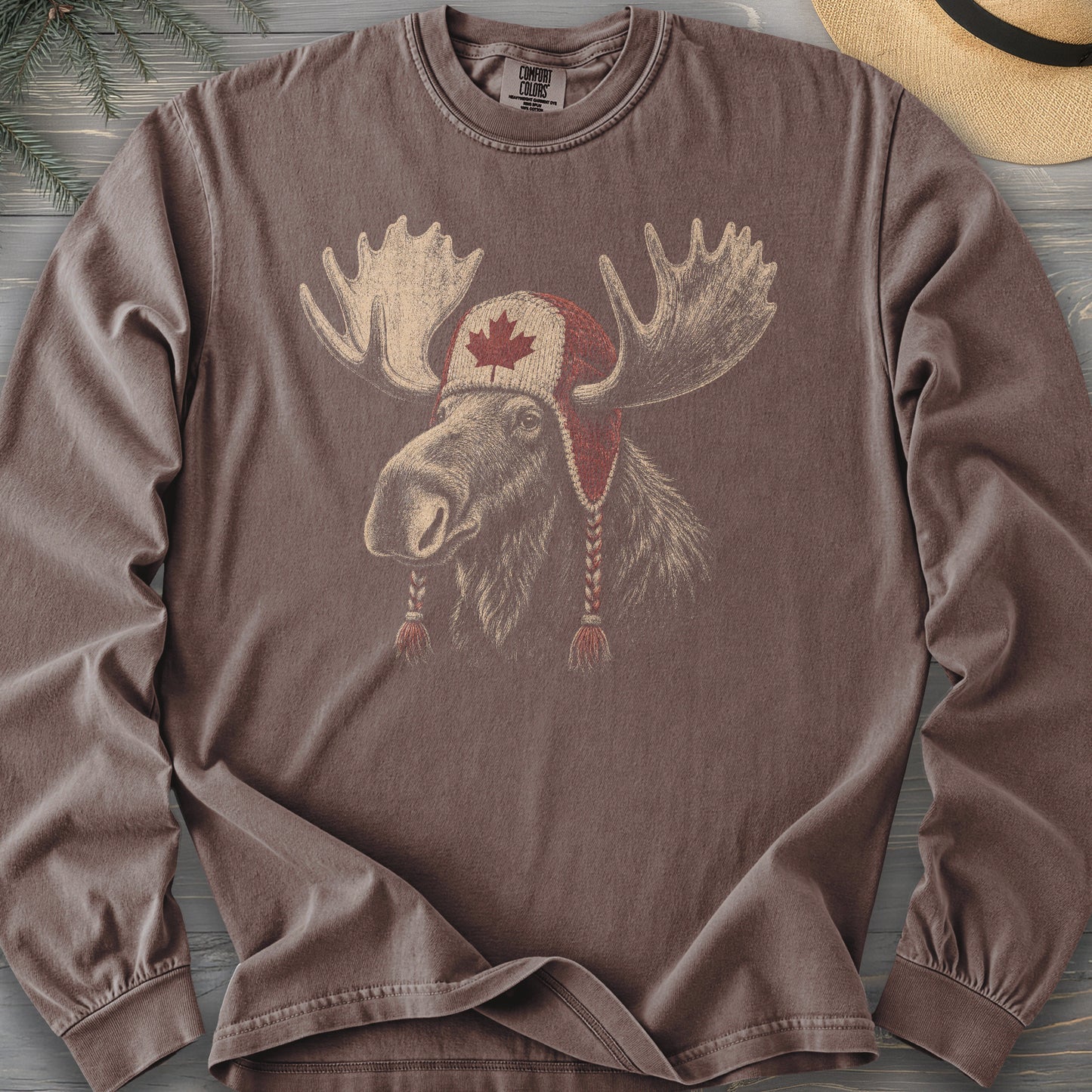 Canada Moose Cap Long Sleeve Shirt