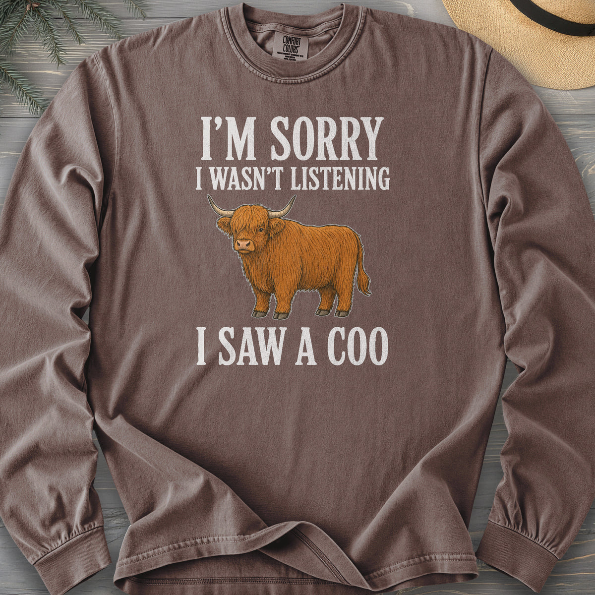 I Saw A Coo Comfort Colors 6014 Long Sleeve
