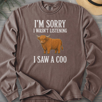 I Saw A Coo Comfort Colors 6014 Long Sleeve