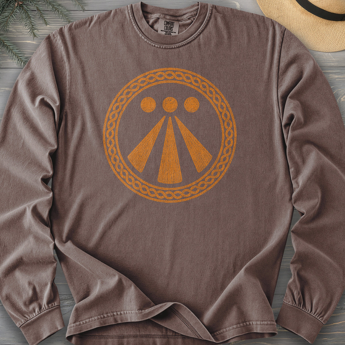 Awen Celtic Knot Comfort Colors 6014 Long Sleeve