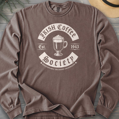 Irish Coffee Society Comfort Colors 6014 Long Sleeve