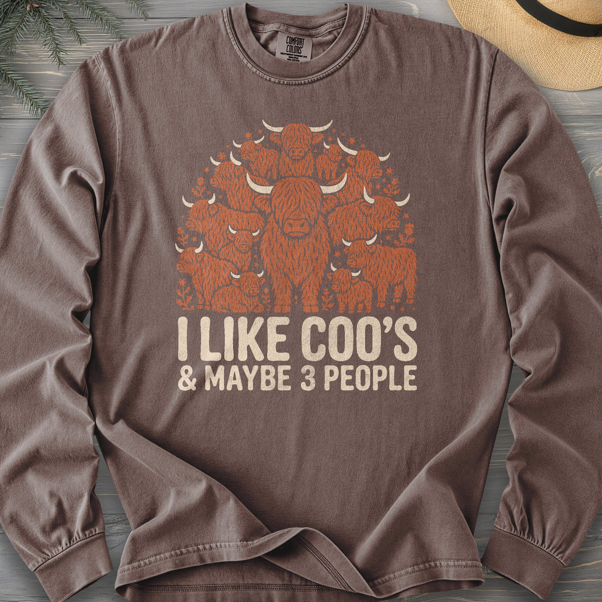 I Like Coos Comfort Colors 6014 Long Sleeve