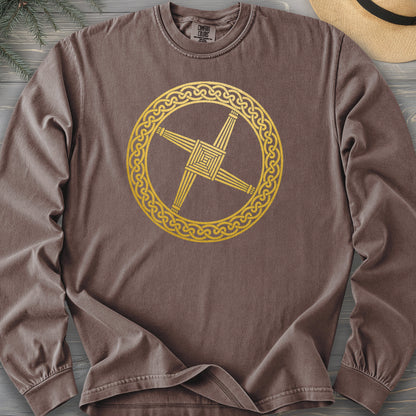 St Brigids Cross Comfort Colors 6014 Long Sleeve