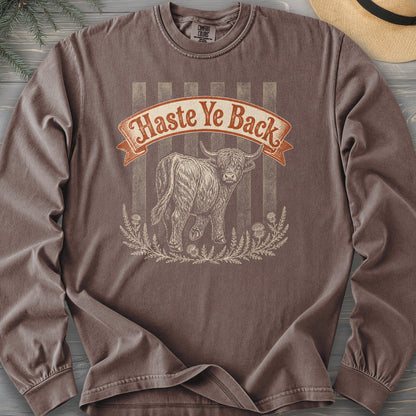 Haste Ye Back Coo Comfort Colors 6014 Long Sleeve